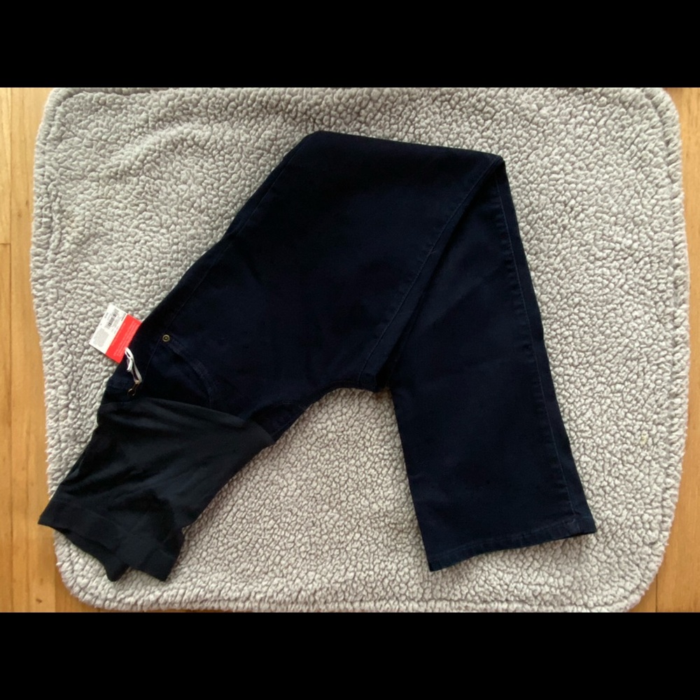 Brand new boot cut maternity jeans. Dark denim.